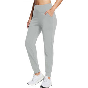 BALEAF Women’s Fleece Lined Joggers Sweatpants Water Resistant Size M Light Gray